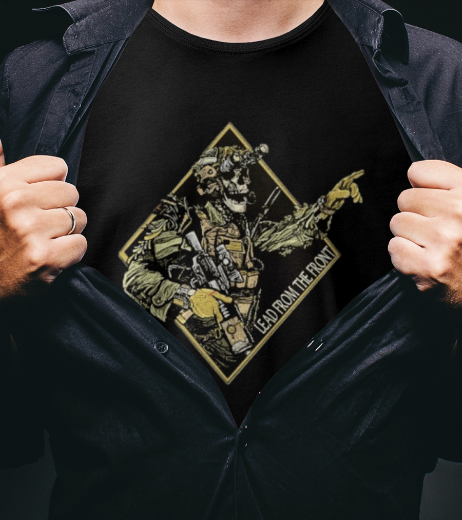 Lead From The Front Tactical Warrior Skeleton T-Shirt