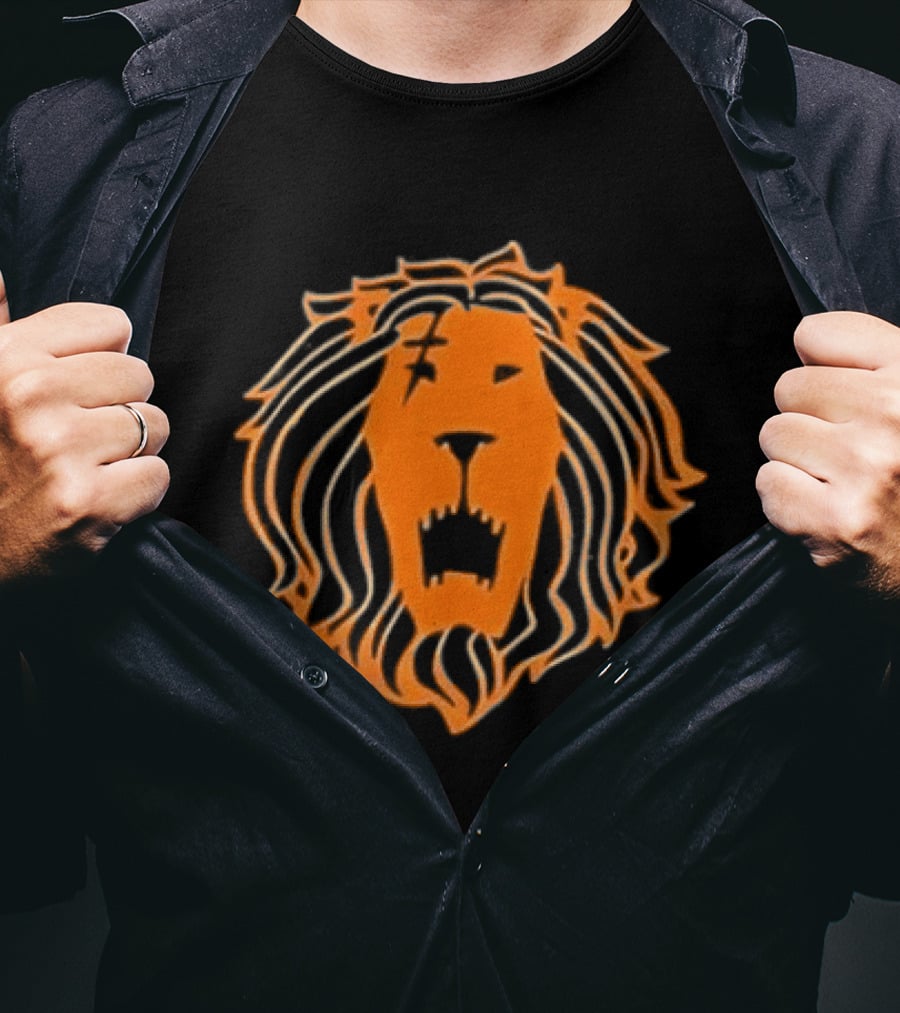 Lion Pride Seven Deadly Sins Rugged Roaring Face T-Shirt