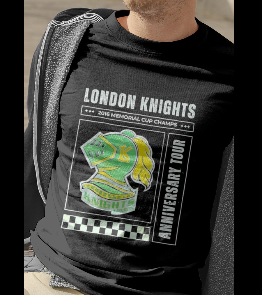 London Knights 2016 Memorial Cup Champs Anniversary Tour T-Shirt
