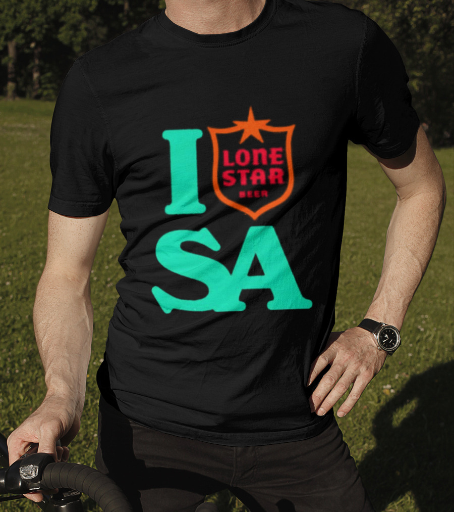 Lone Star Beer I Love San Antonio USA Texas T-Shirt