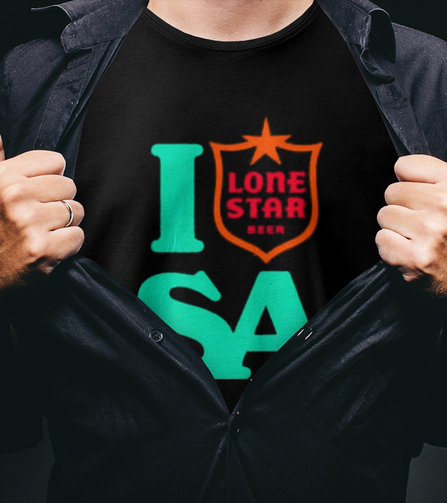Lone Star Beer I Love San Antonio USA Texas T-Shirt
