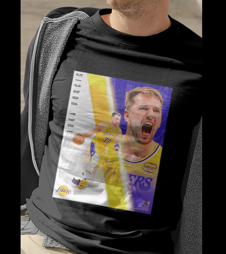 Luka Doncic 77 Los Angeles Lakers Basketball Energetic T-Shirt