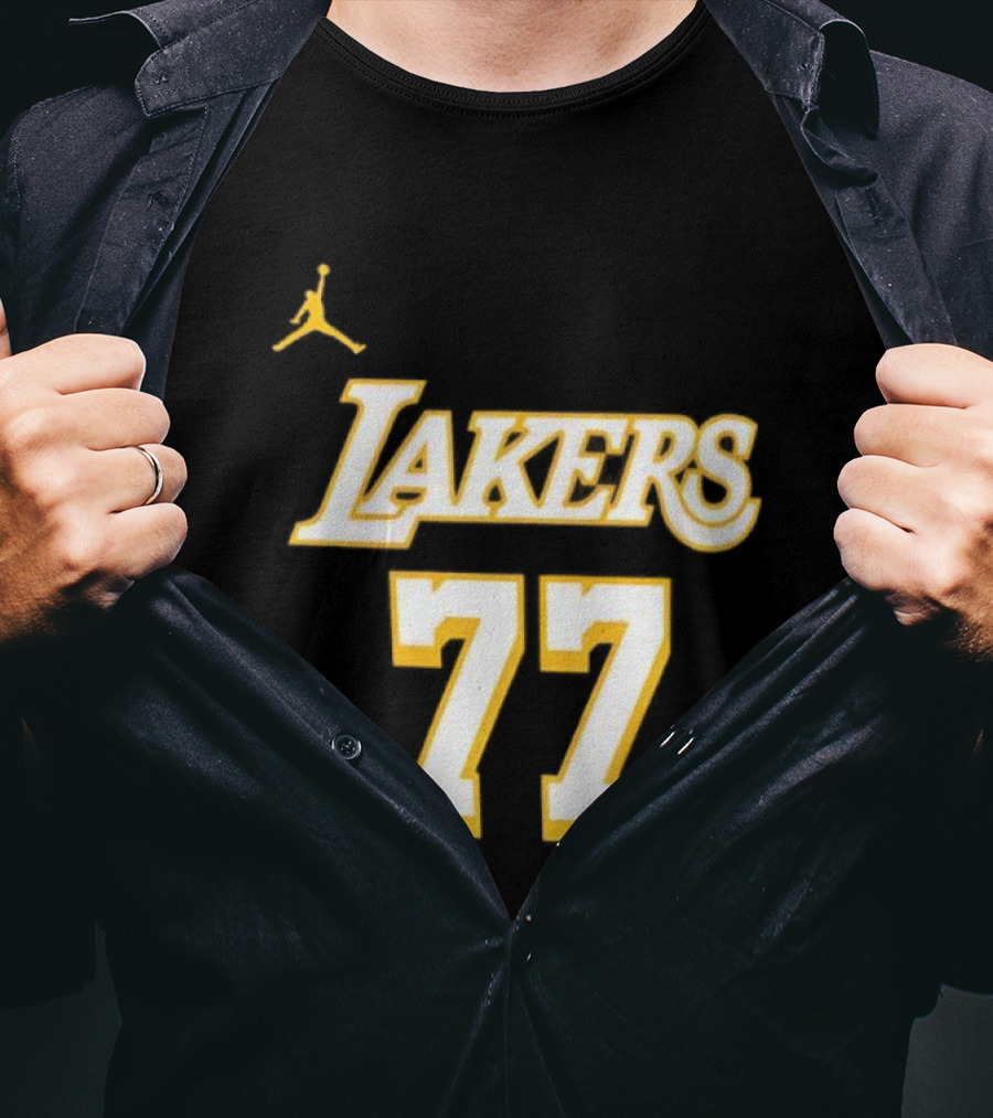 Luka Doncic Lakers 77 Jordan T-Shirt