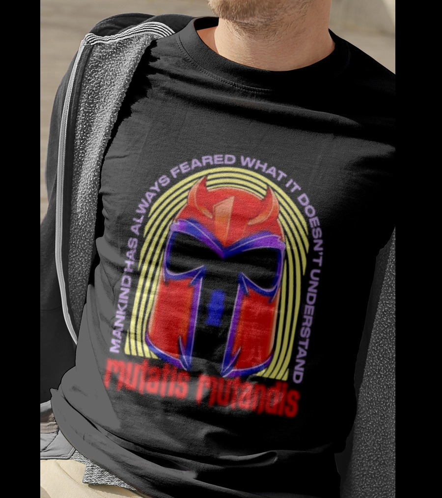 Mutatis Mutandis Mankind Has Always Feared What It Doesn't Understand Red Mask T-Shirt