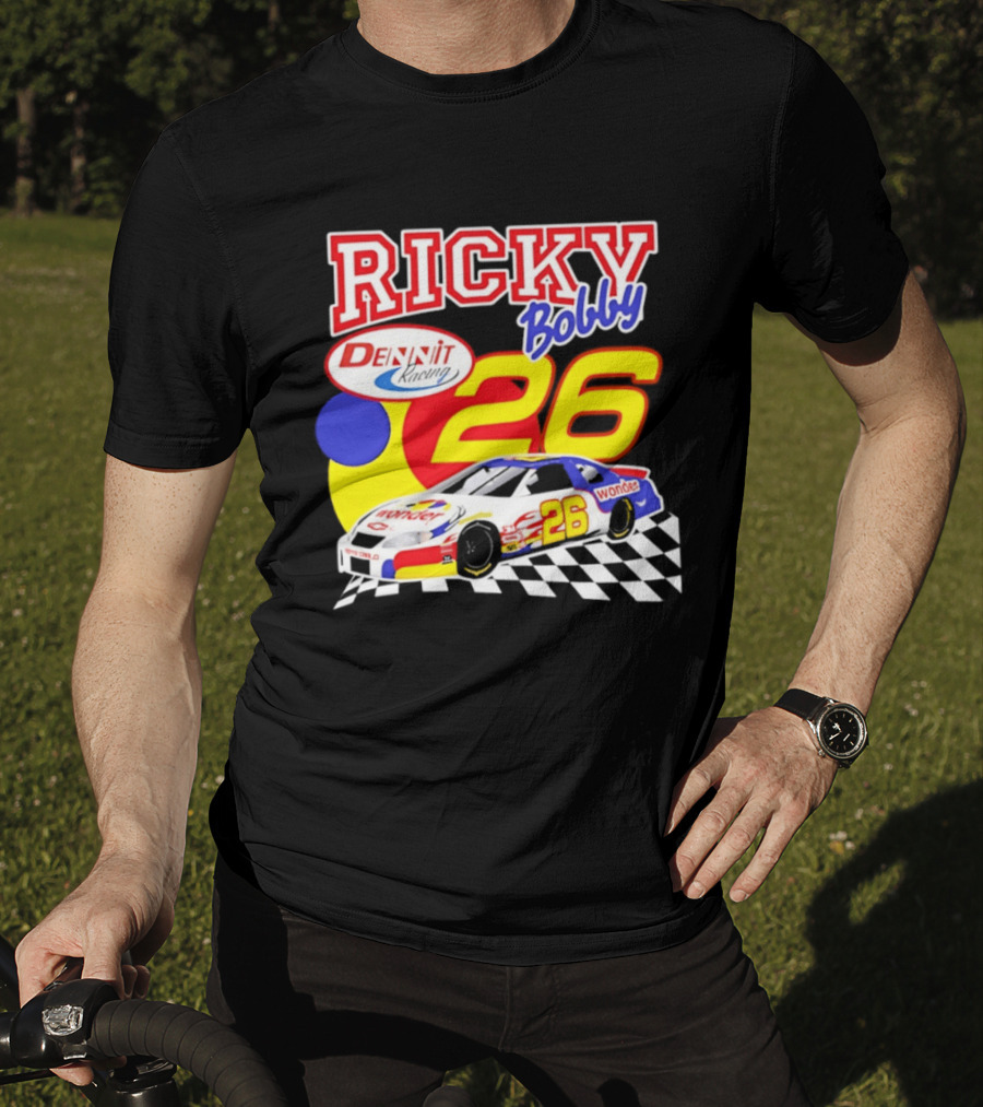 Ricky Bobby Dennit Racing 26 Wonder Talladega Nights Car T-Shirt