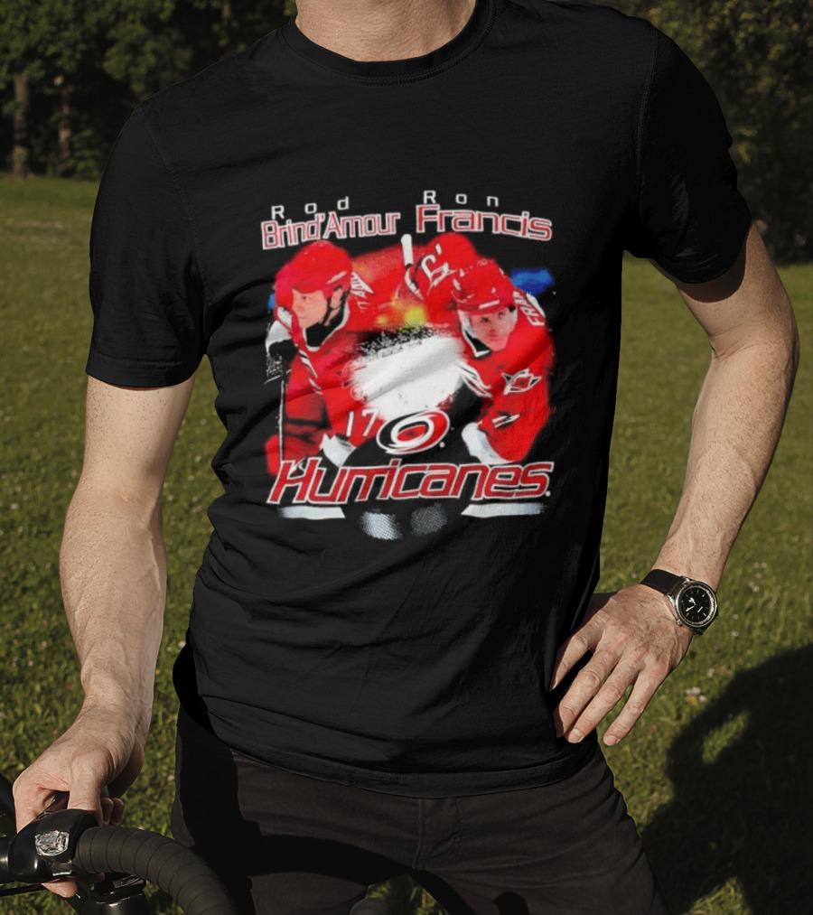 Rod Brind'Amour Ron Francis 17 Carolina Hurricanes 1990s T-Shirt