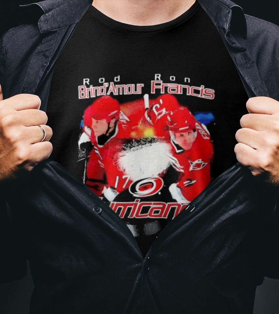 Rod Brind'Amour Ron Francis 17 Carolina Hurricanes 1990s T-Shirt