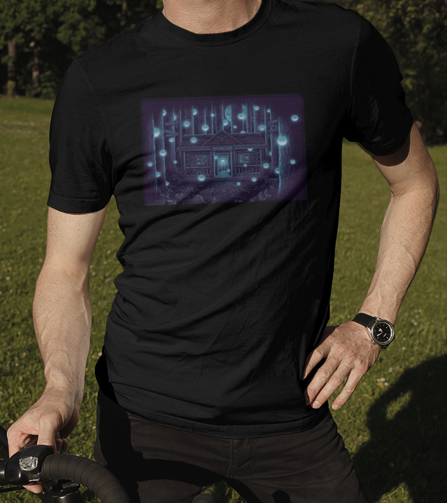 Umphrey's McGee Jun 4 6 2026 Livingston MT Concert Cabin Lodge Forest Luminescent Orbs T-Shirt