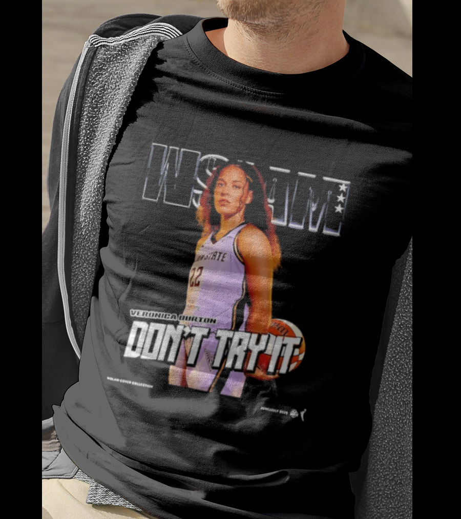 Veronica Burton Don't Try It Golden State Valkyries WSLAM Basketball T-Shirt