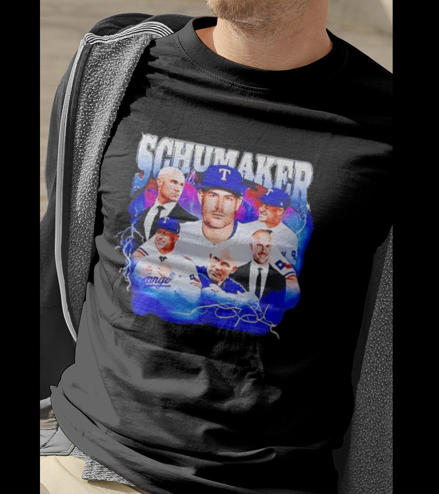 Skip Schumaker Texas Baseball Collage T-Shirt