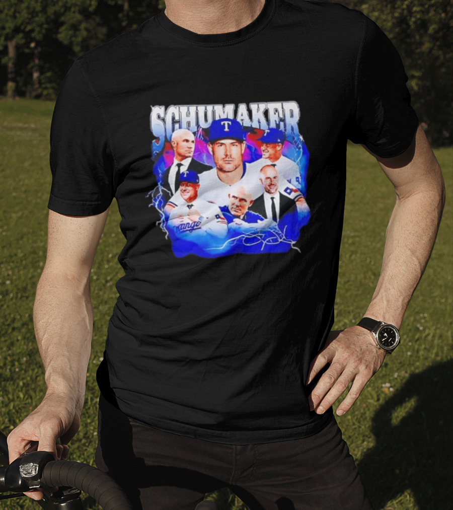 Skip Schumaker Texas Baseball Collage T-Shirt