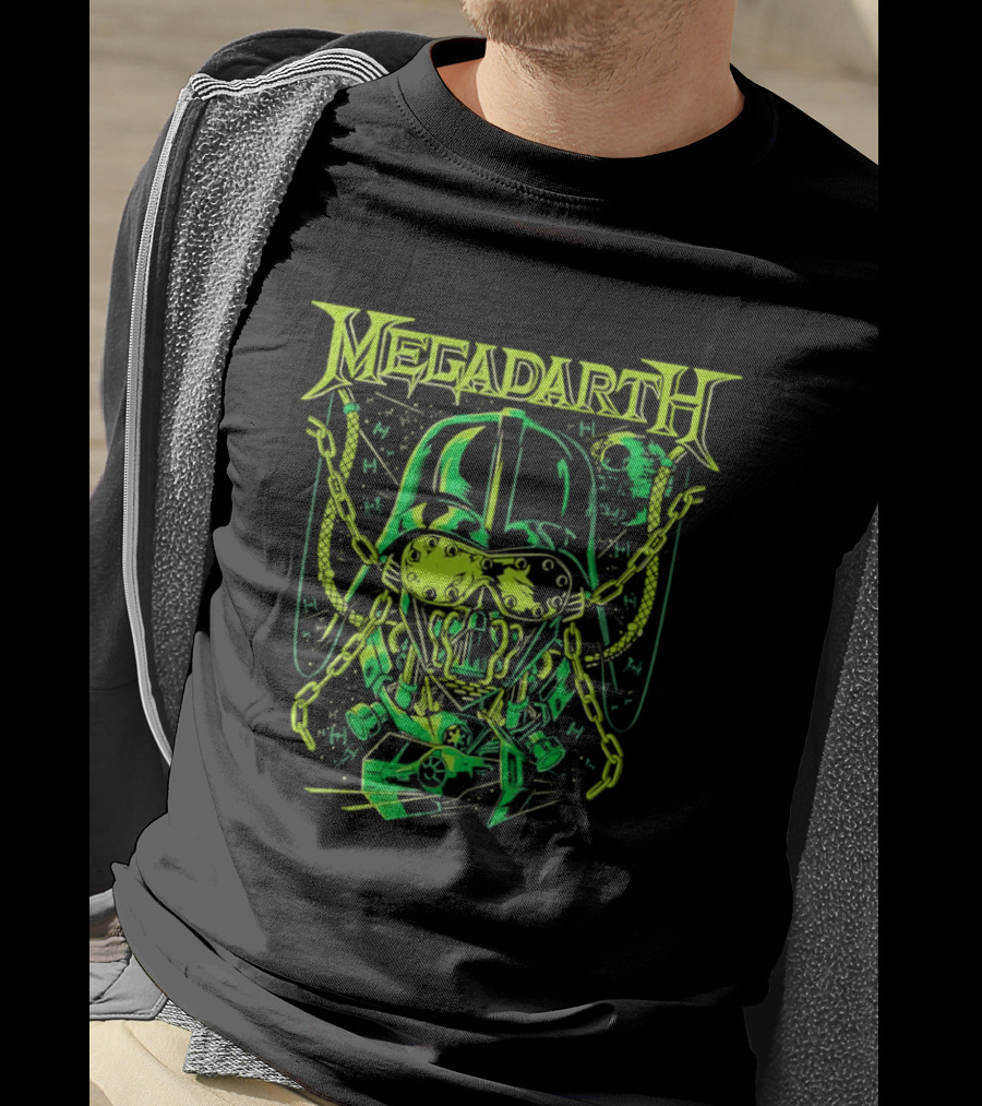 Star Wars Darth Vader Megadarth Helmet Space Iconic Mashup T-Shirt