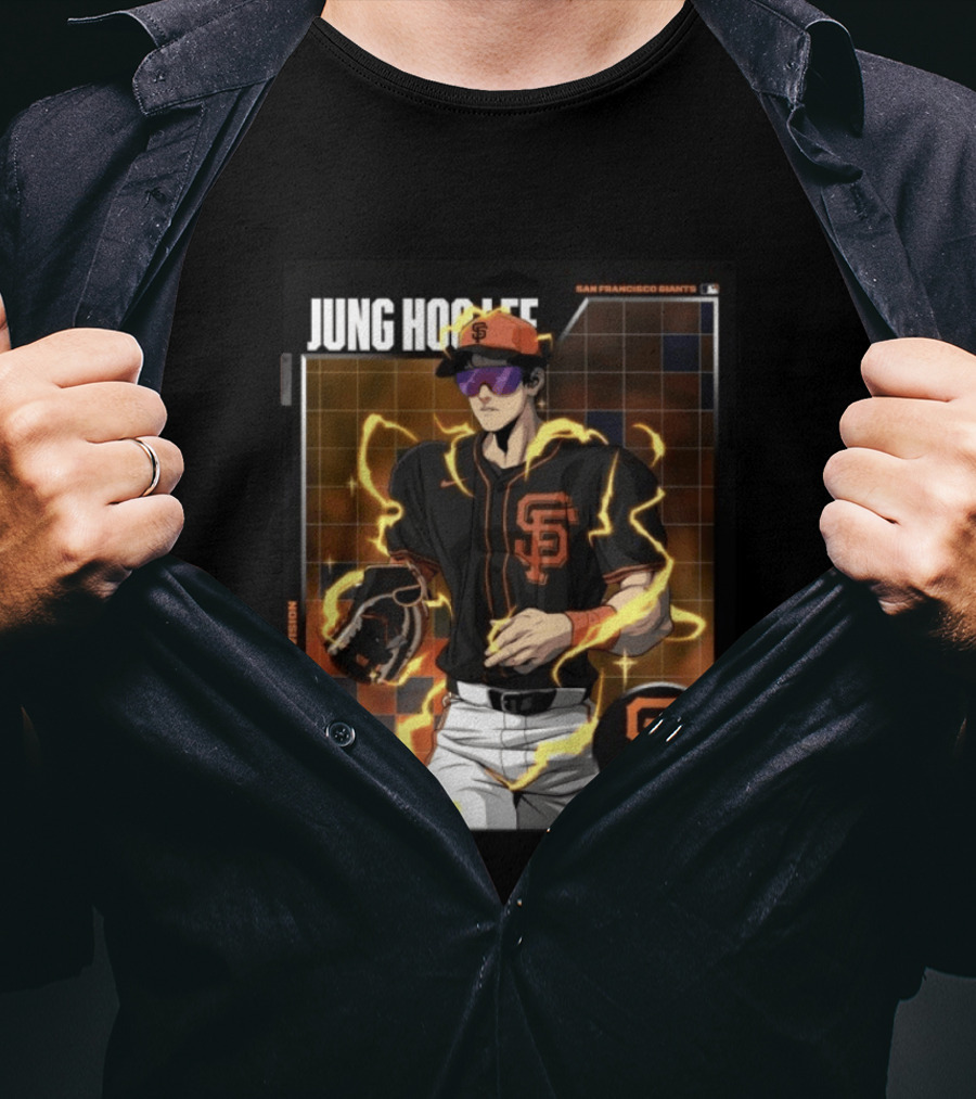 Jung Hoo Lee San Francisco Giants National League West Division Super Saiyan T-Shirt