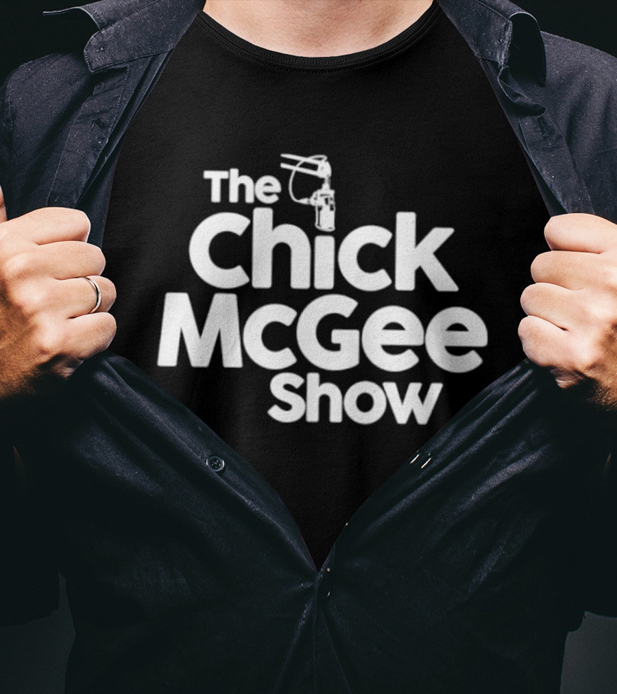 The Chick McGee Show Podcast Mic T-Shirt