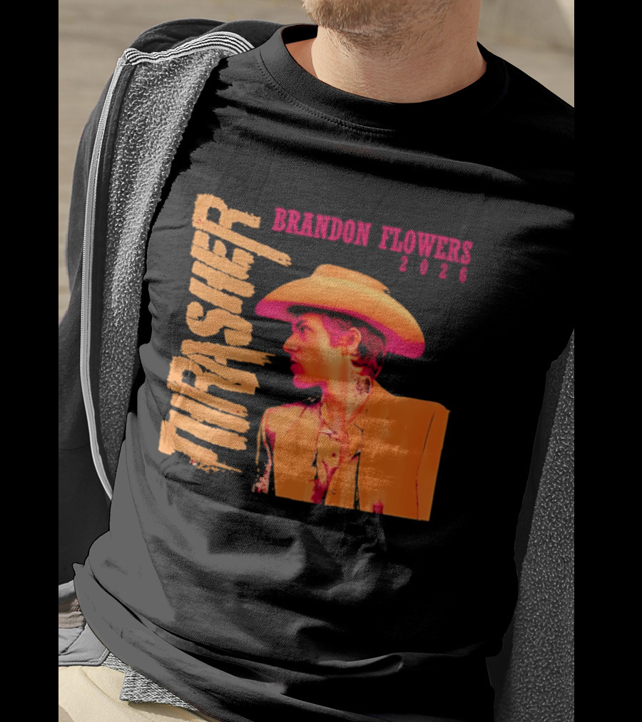 Brandon Flowers Thrasher 2026 Cowboy T-Shirt