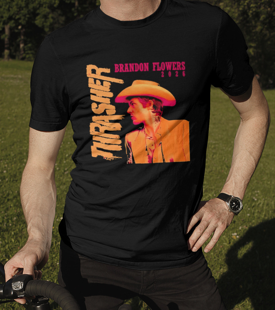 Brandon Flowers Thrasher 2026 Cowboy T-Shirt
