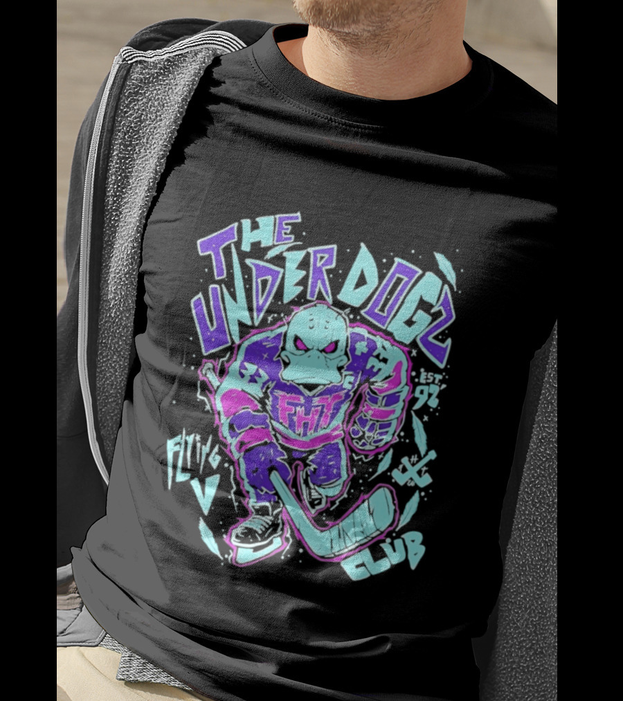 Anaheim Ducks The Underdogs FMH Flying House Club Hockey Player T-Shirt