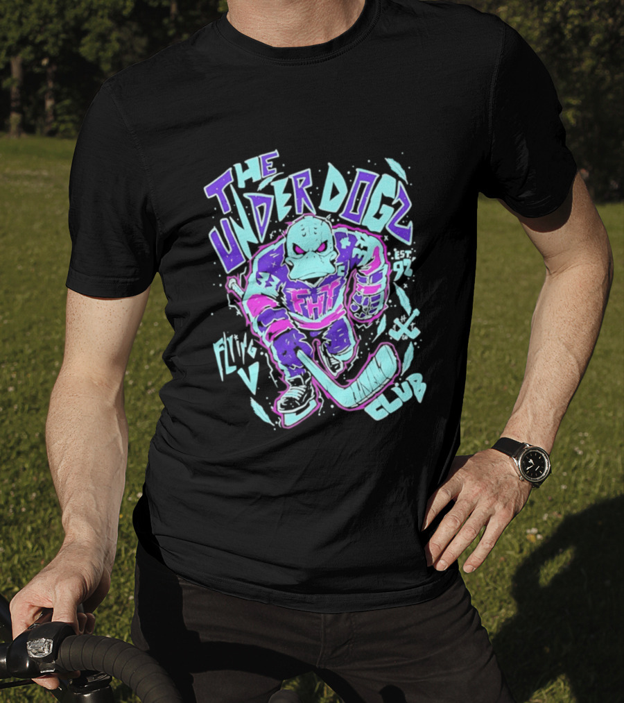 Anaheim Ducks The Underdogs FMH Flying House Club Hockey Player T-Shirt