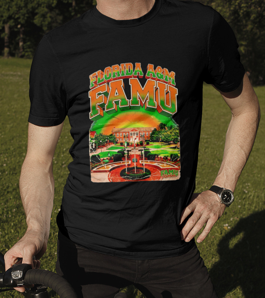 Florida A&M FAMU Rattlers Lee Hall Campus Landmark T-Shirt
