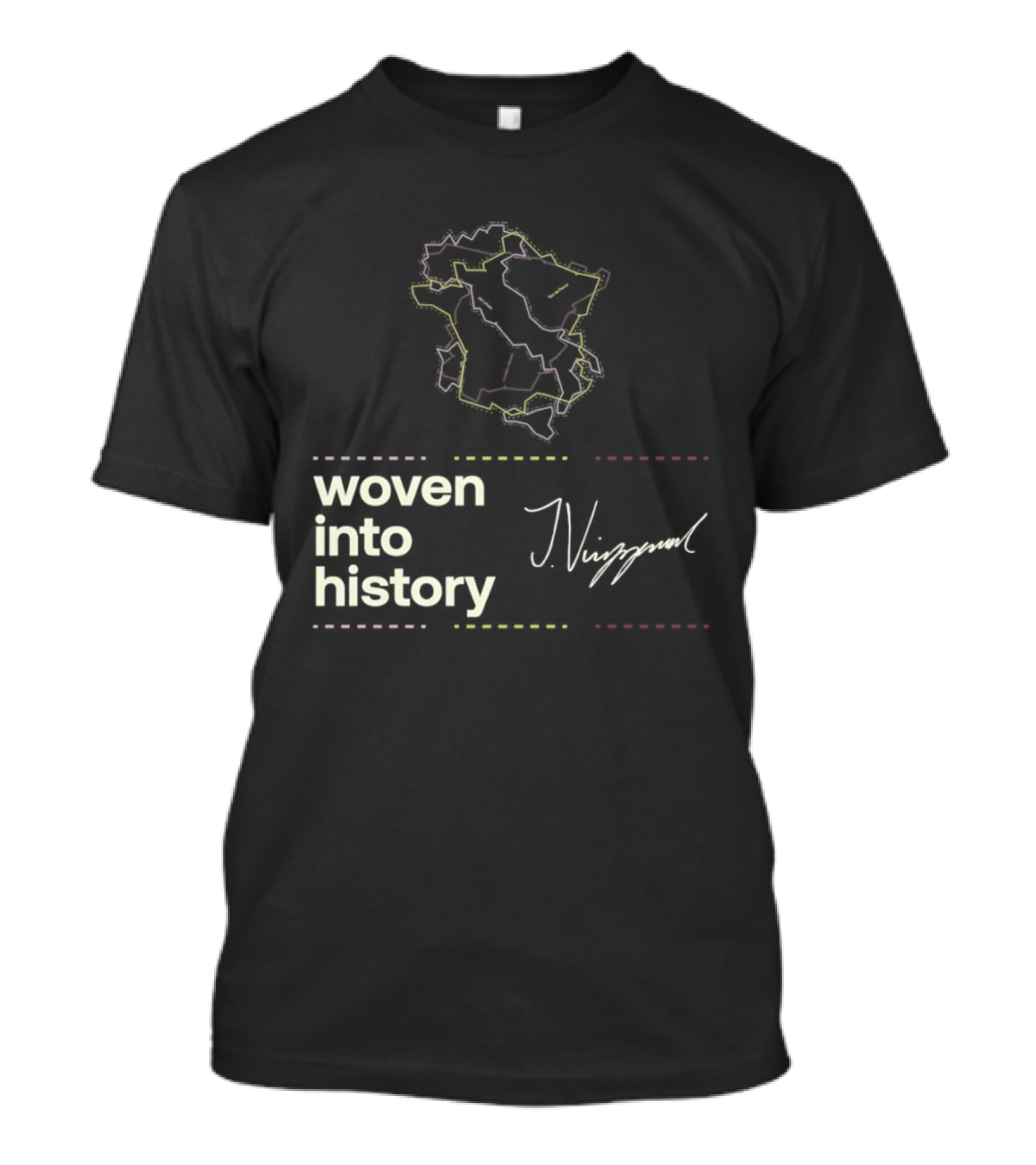 Giro D'Italia Tour De France La Vuelta A Espana Woven Into History Nibali T-Shirt