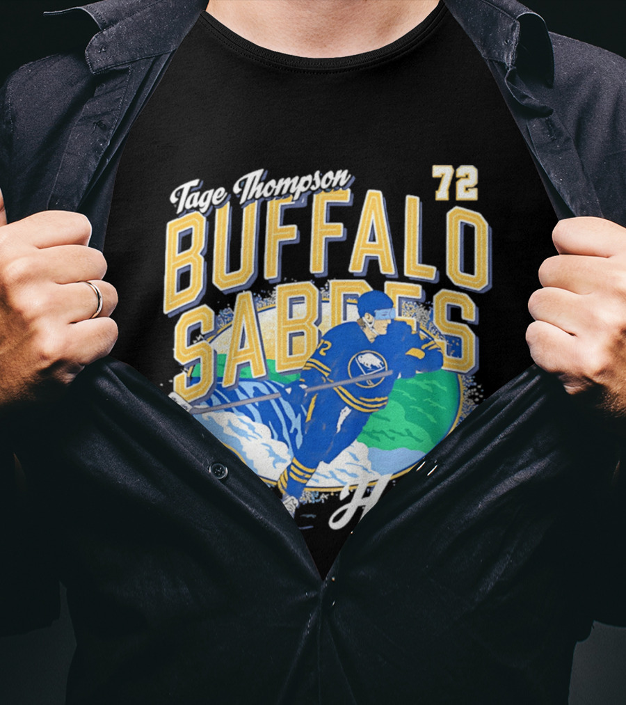 Tage Thompson 72 Buffalo Sabres Hockey Player T-Shirt