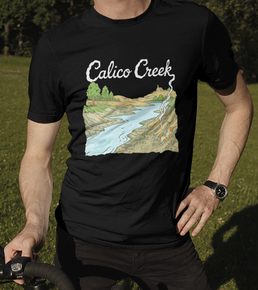 Calico Creek Scenic River And Countryside Landscape T-Shirt