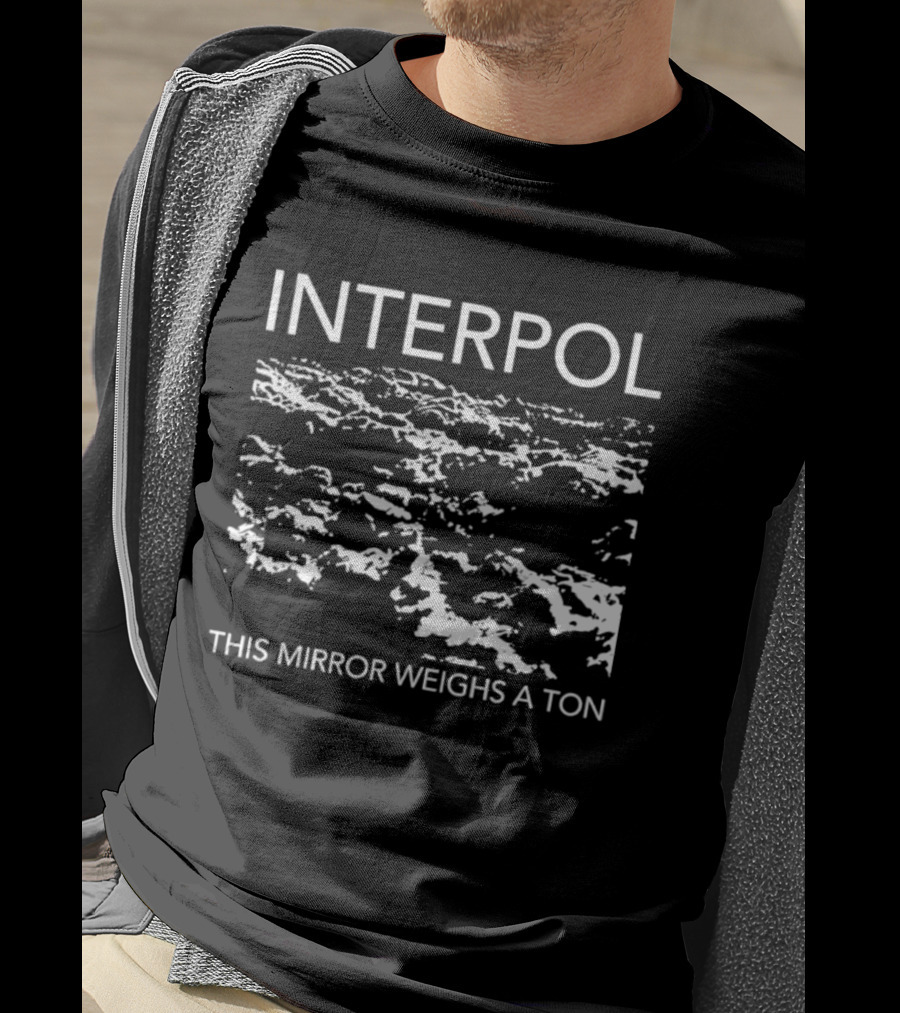 Interpol This Mirror Weighs A Ton Distressed Abstract T-Shirt