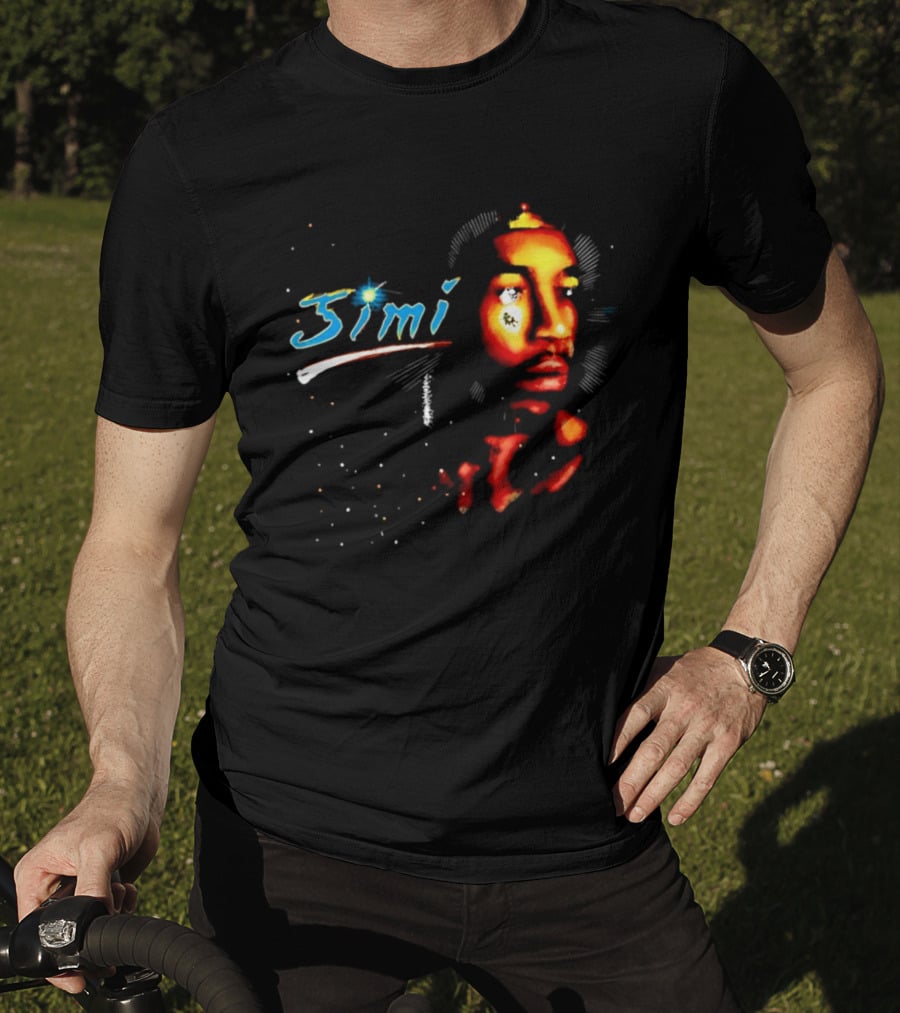 Jimi Hendrix Psychedelic Cosmic Stardust Simi T-Shirt