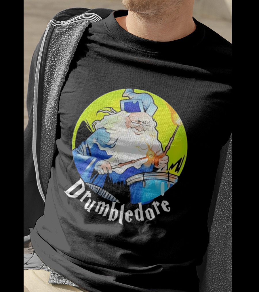Drumbledore Wizards Percussionist Fantasy Magic T-Shirt