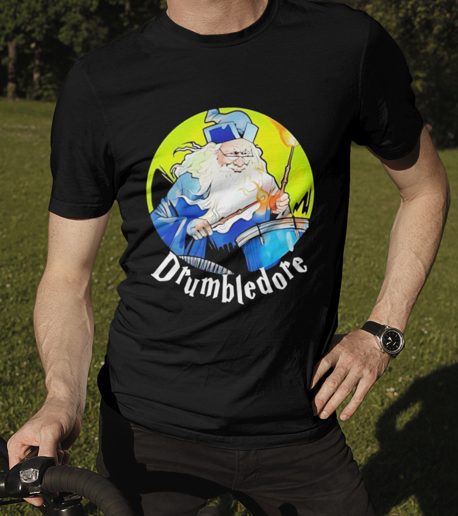 Drumbledore Wizards Percussionist Fantasy Magic T-Shirt