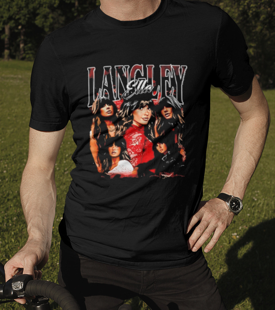 Ella Langley 90s Bootleg Style Retro Portraits T-Shirt