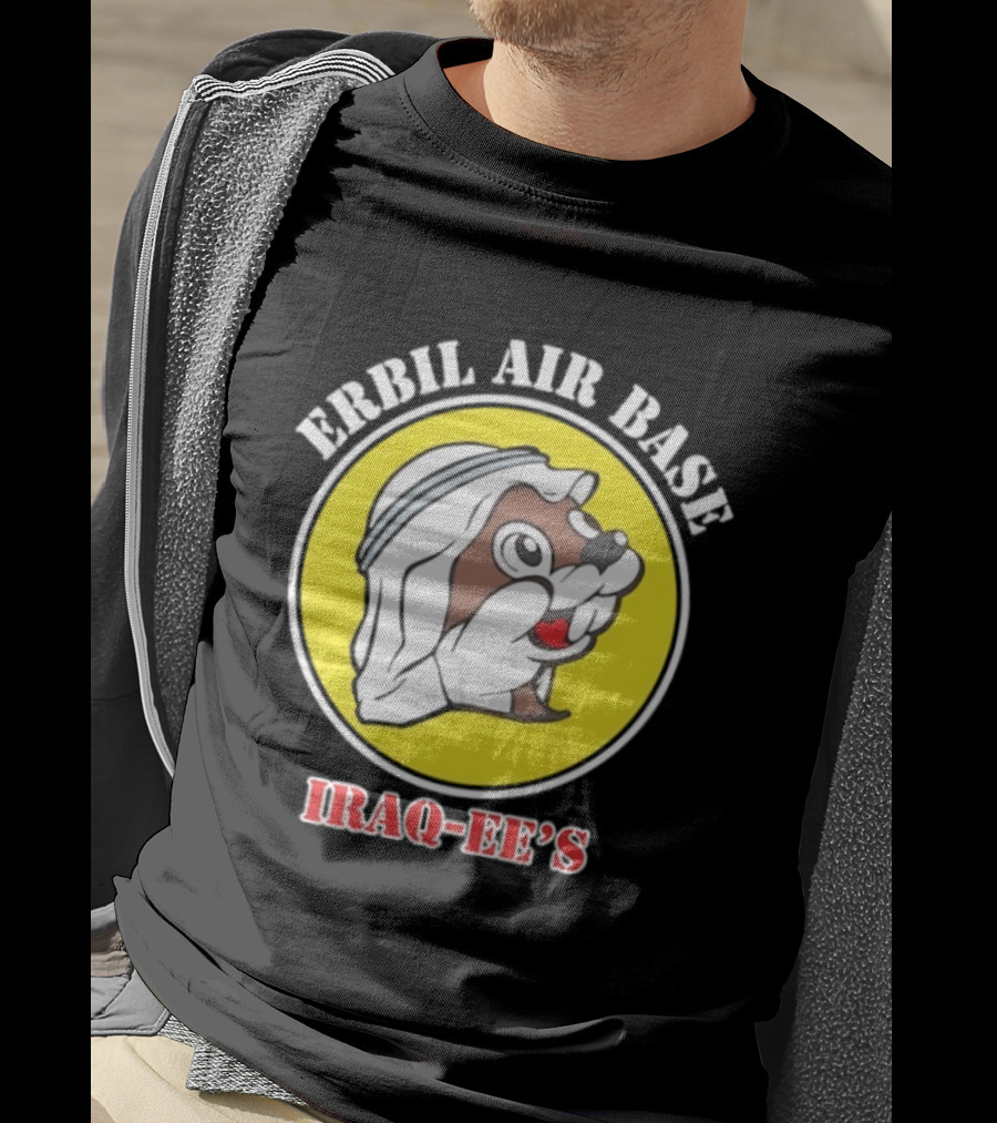 Erbil Air Base Iraq Eef's Cartoon T-Shirt