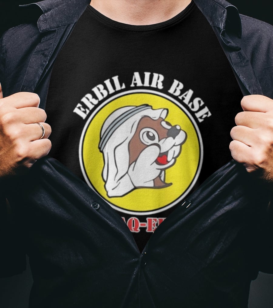 Erbil Air Base Iraq Eef's Cartoon T-Shirt