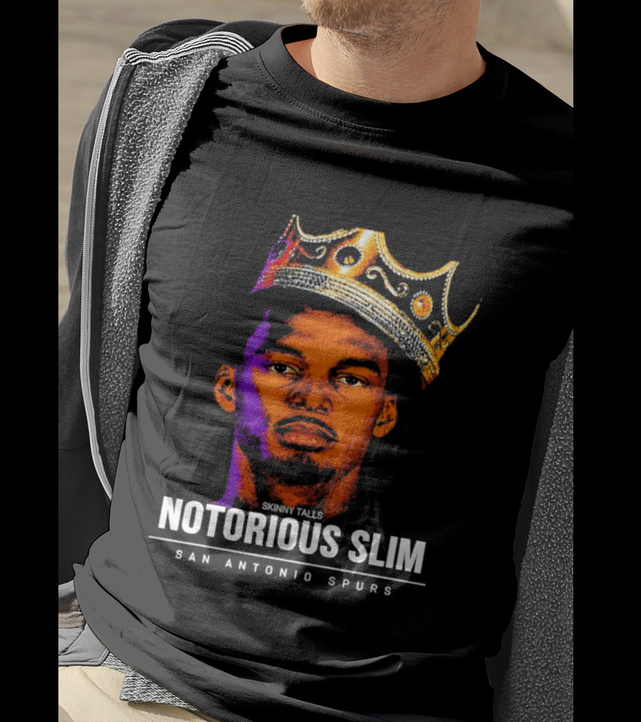 San Antonio Spurs Notorious Slim King Victor Wembanyama Basketball Star T-Shirt