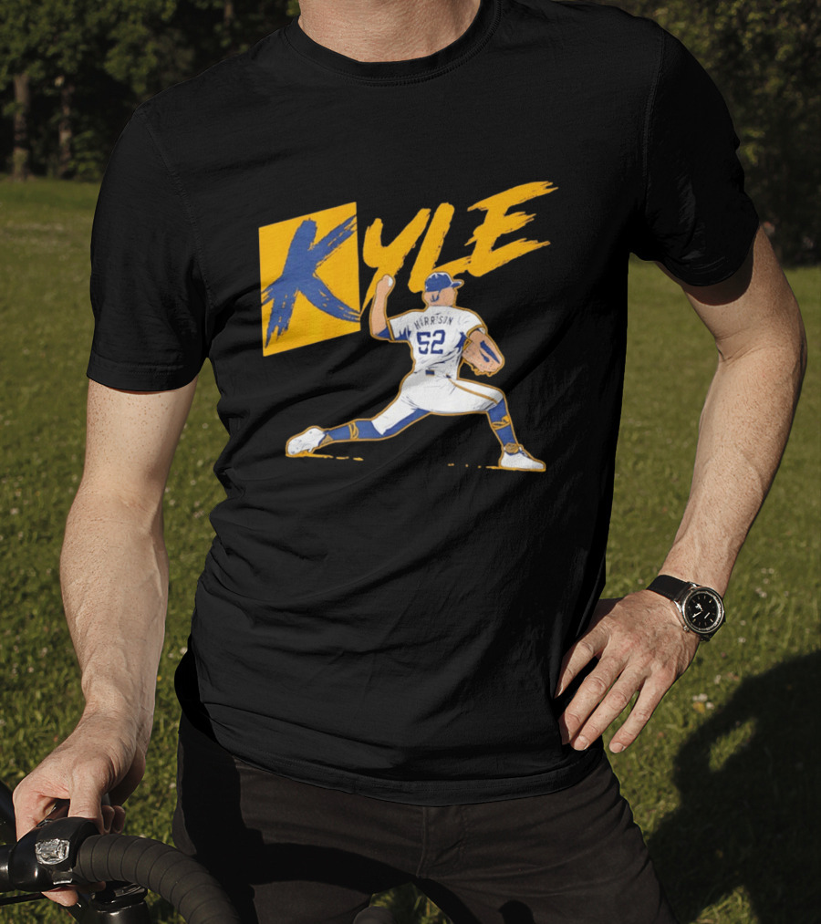 Kyle Harrison 52 Milwaukee Brewers MLB Baseball K Sign T-Shirt