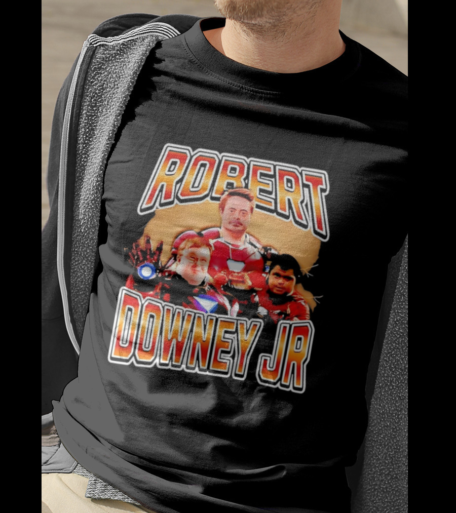 Robert Downey Jr Iron Man Mashup T-Shirt