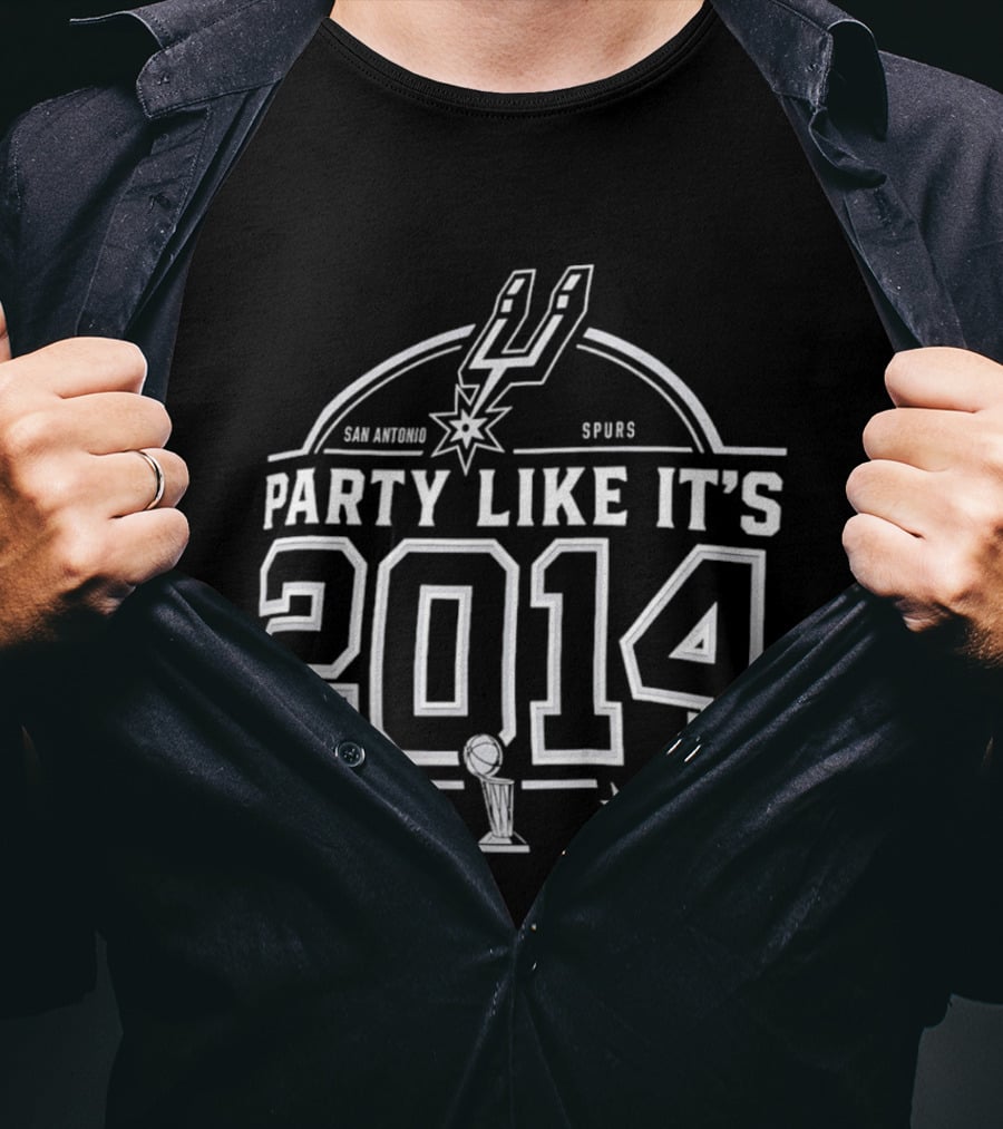 San Antonio Spurs 2014 Championship Celebration T-Shirt