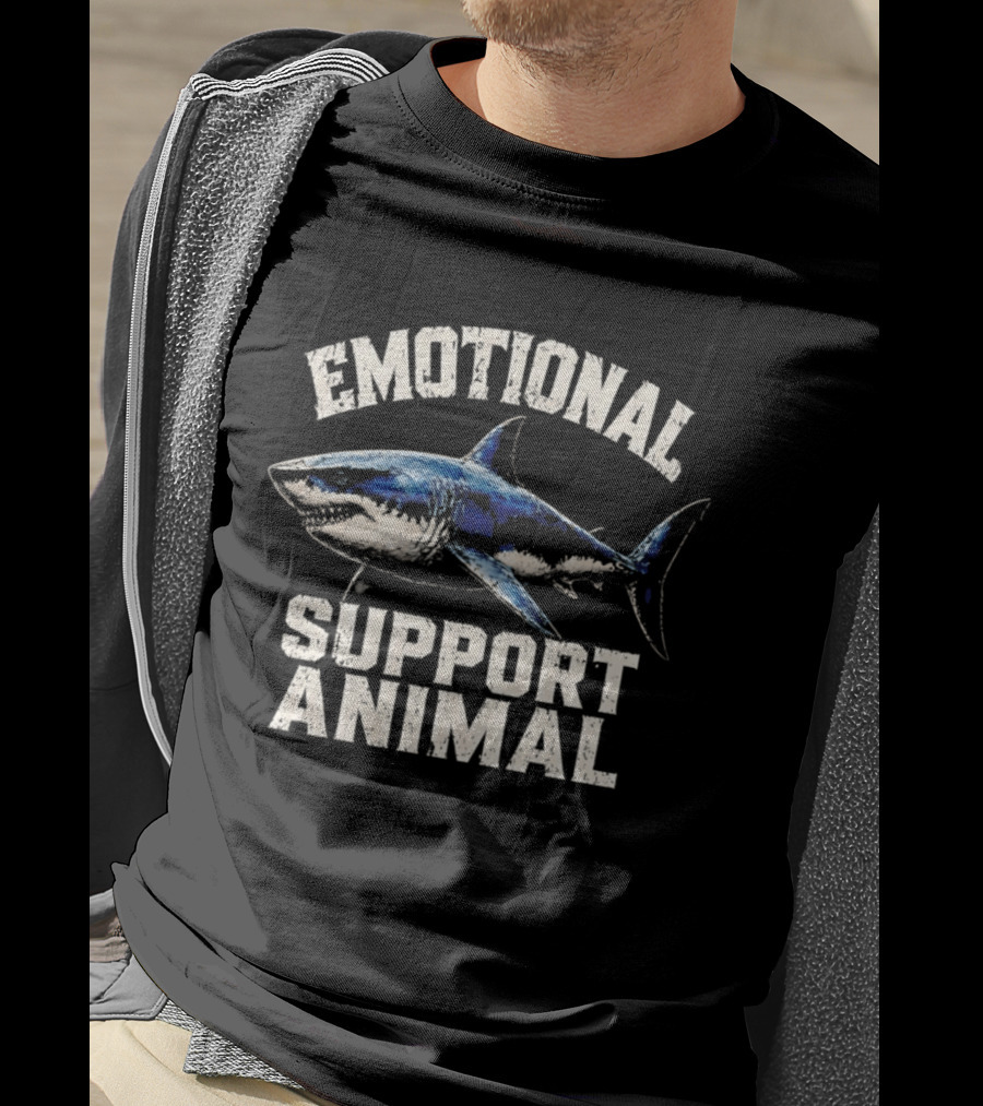 Emotional Support Animal Shark T-Shirt