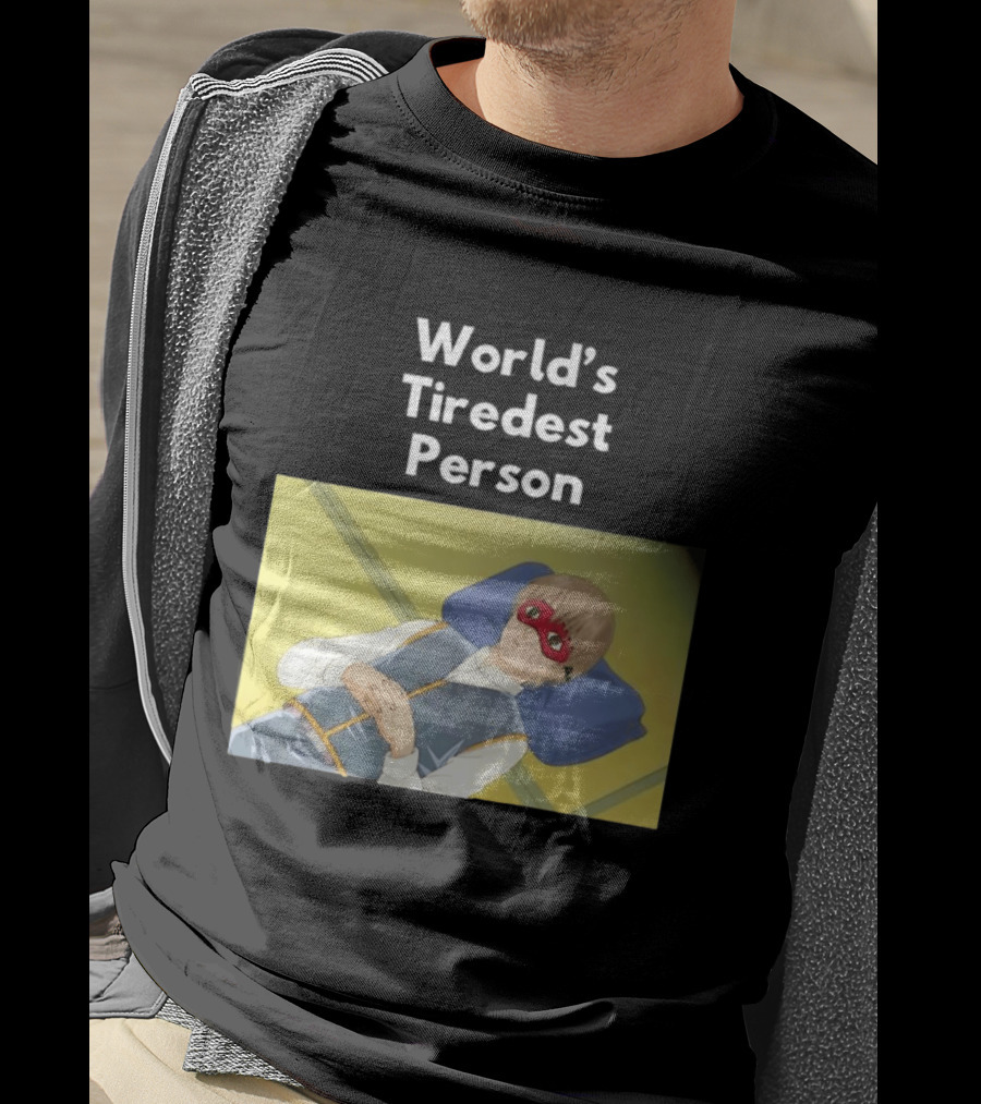 Okita Sougo World's Tiredest Person Anime Character Relaxing T-Shirt