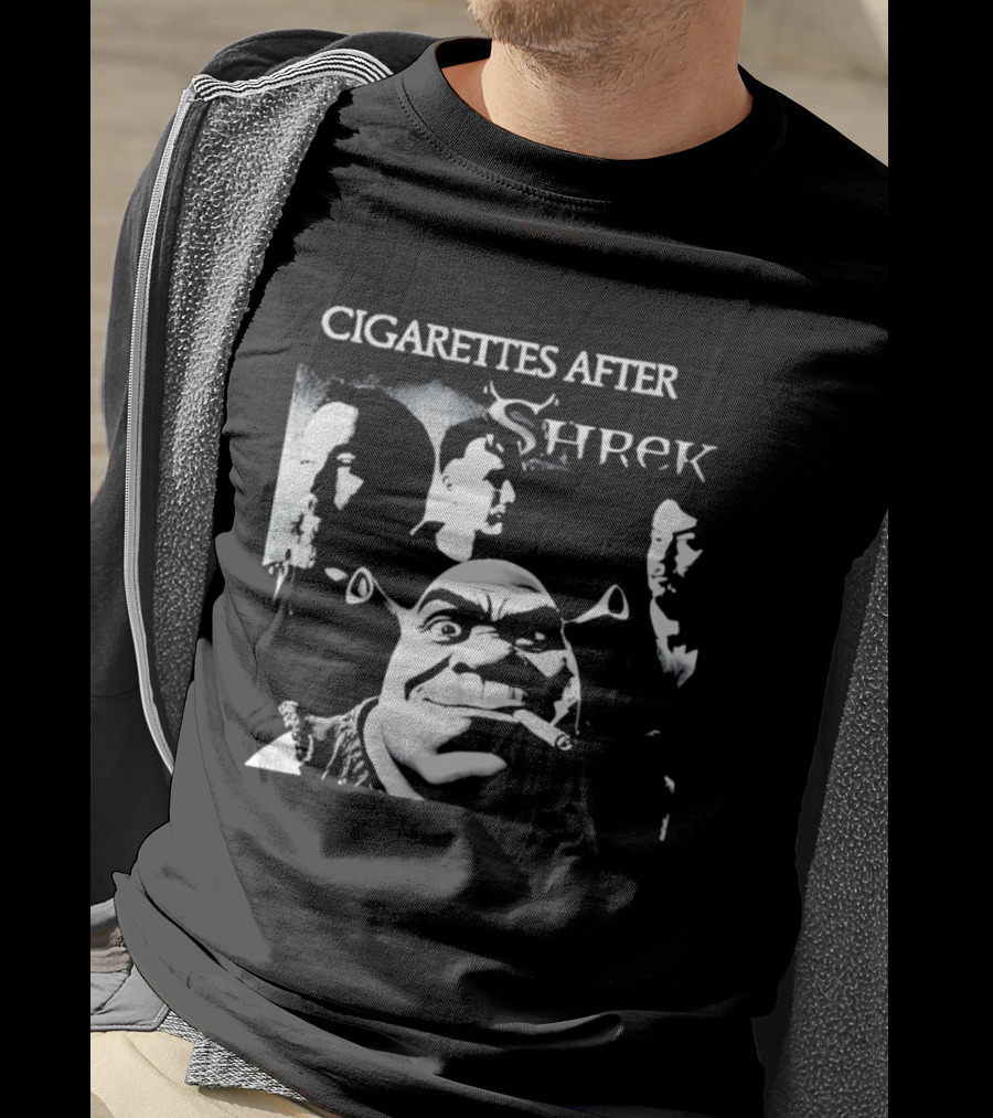 Cigarettes After Shrek Smoking Smutty Memories T-Shirt