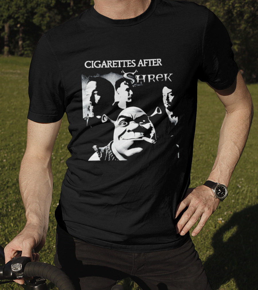 Cigarettes After Shrek Smoking Smutty Memories T-Shirt
