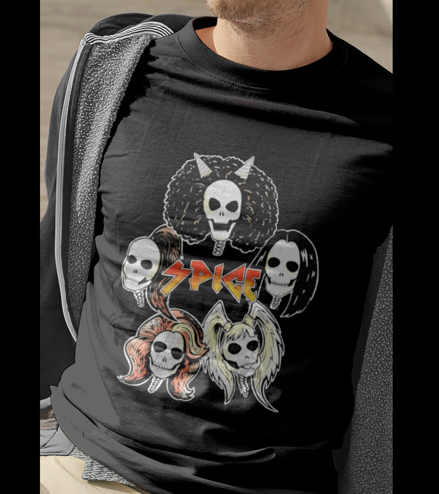 Spice Girls Skull Halloween Rock T-Shirt