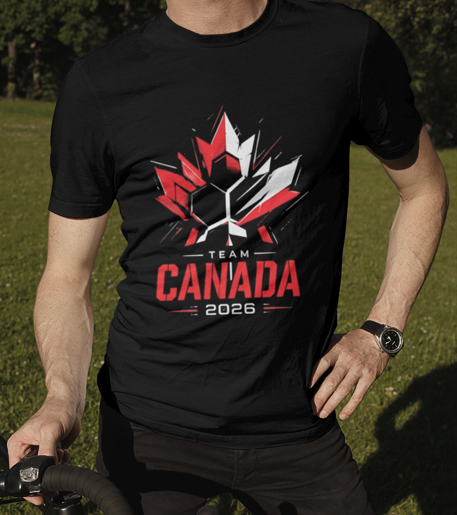 Team Canada 2026 Maple Leaf Geometric Sport Team Canada 2026 T-Shirt
