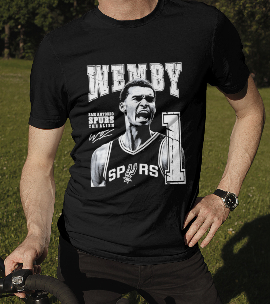 Wemby San Antonio Spurs The Alien 1 Victor Wembanyama Basketball T-Shirt