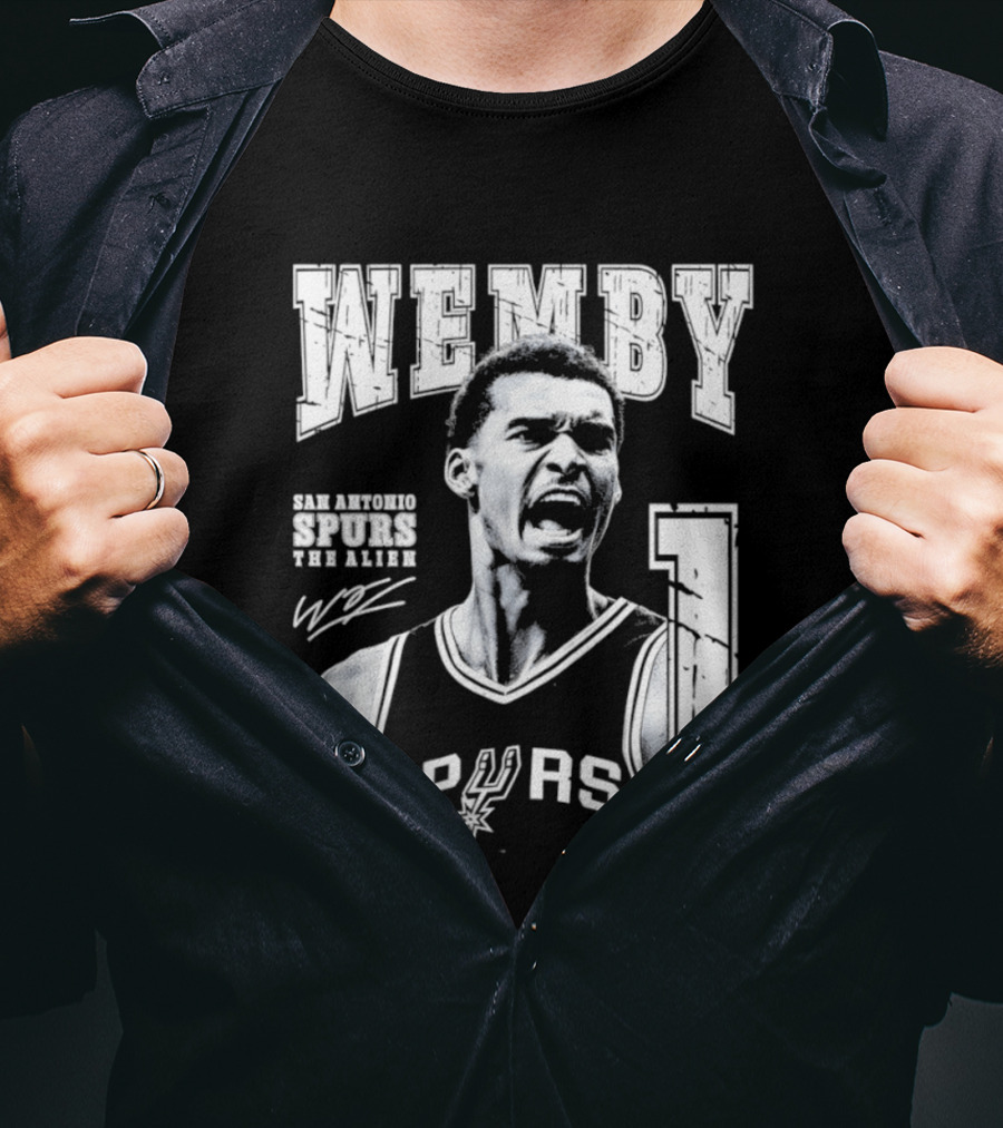 Wemby San Antonio Spurs The Alien 1 Victor Wembanyama Basketball T-Shirt