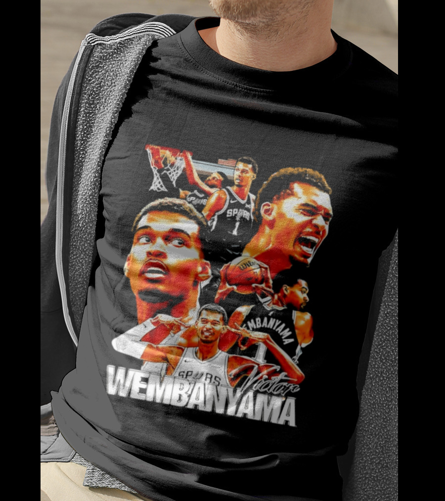 Victor Wembanyama Spurs Basketball Hero Collection T-Shirt