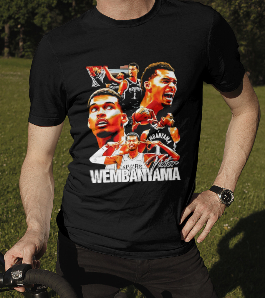 Victor Wembanyama Spurs Basketball Hero Collection T-Shirt