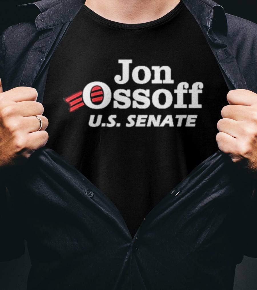 Jon Ossoff U.S. Senate Vote Text With Stripes T-Shirt