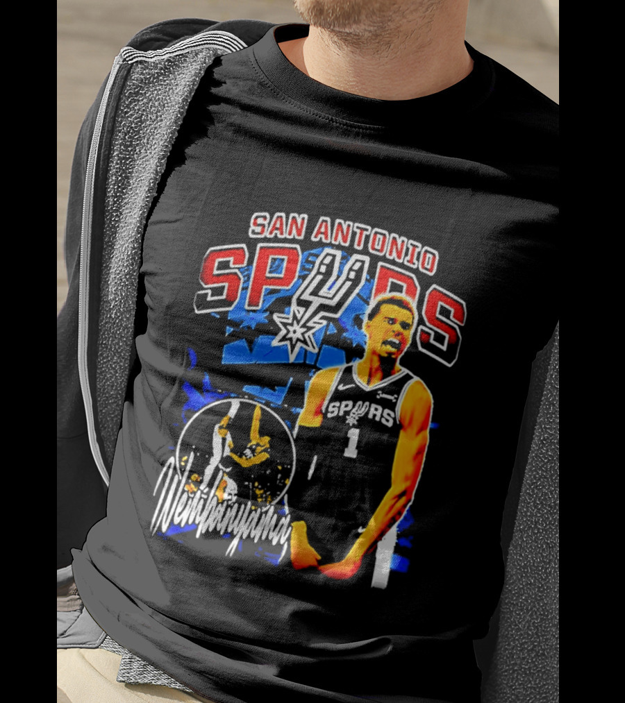 San Antonio Spurs Wembanyama Victor NBA Basketball Player T-Shirt