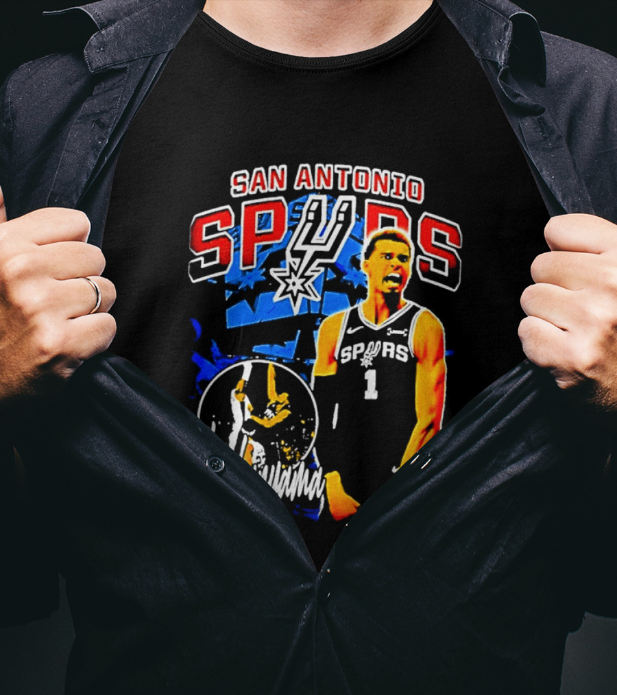 San Antonio Spurs Wembanyama Victor NBA Basketball Player T-Shirt